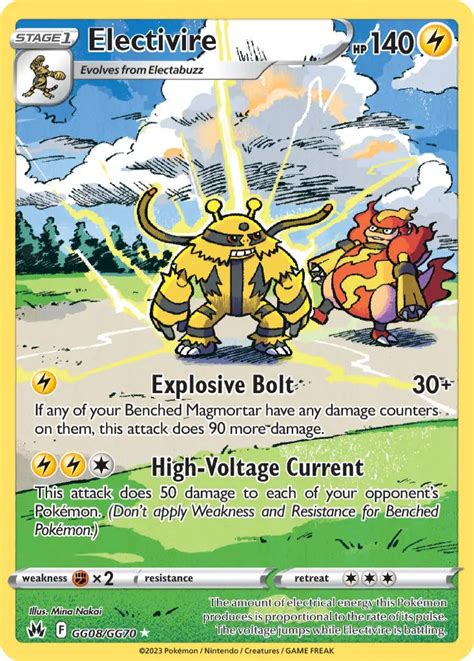 electivire pokemon card price